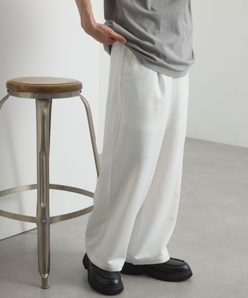 メンズのパンツ（ホワイト/白色系・テーパード）ファッション通販