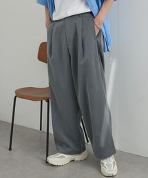MONO-MART（モノマート）の「TRストレッチ タックワイドスラックスパンツ（スラックス）」