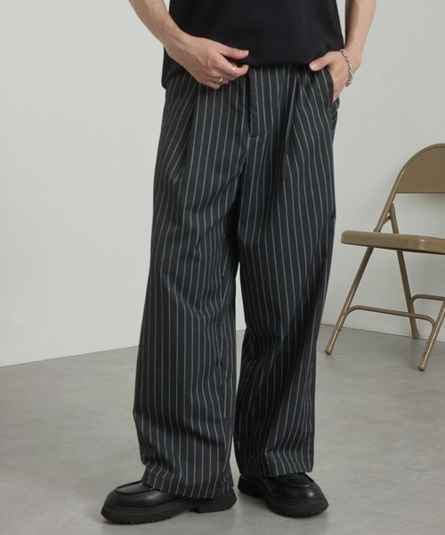 キ*ル様 イレギュラータックワイドスラックス　M 黒 キ*ル様 イレギュラータックワイドスラックス M 黒の通販
