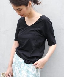 FRAMeWORK | C/Ca ハイゲージテンジクショートスリーブプルオーバー◆(Tシャツ/カットソー)