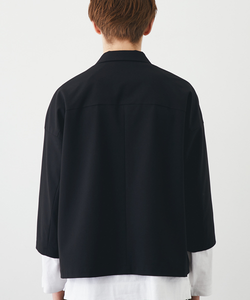 STUDIOUS（ステュディオス）の「マルチストレッチオープンカラーオーバーシャツ（シャツ/ブラウス・メンズ・ブラック/ワイン/キャメル・1/2）」の10枚目の写真