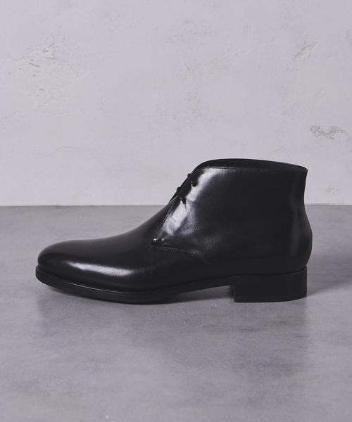 UNITED ARROWS(ユナイテッドアローズ)の「UDBS レザー チャッカブーツ ◆(ドレスシューズ・メンズ・ブラック・6/8/9/8h/9h/7/7h/6h)」の2枚目の写真
