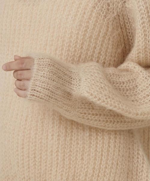 Another Edition（アナザーエディション）の「モヘヤフレアスリーブプルオーバー ◆（ニット/セーター・レディース・ベージュ/ライラック/レッド・FREE）」の6枚目の写真