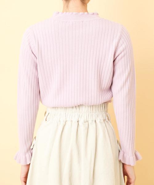 OLIVE des OLIVE(オリーブデオリーブ)の「プチハイネック リブプルオーバー(ニット/セーター・レディース・ブラック/オフホワイト/サックスブルー/ラベンダー/ピンク系その他・FREE)」の13枚目の写真