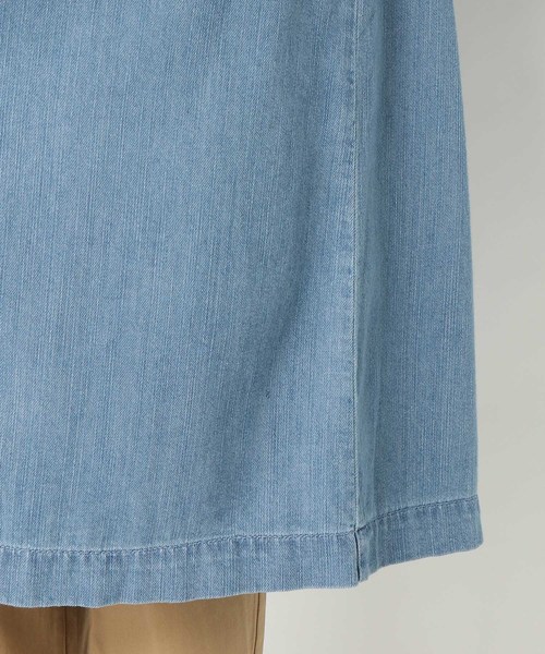 LBC（エルビーシー）の「デニムショップコート（トレンチコート・レディース・ブルー/ネイビー/ライトブルー・LARGE/MEDIUM/L/M）」の10枚目の写真