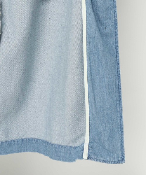 LBC（エルビーシー）の「デニムショップコート（トレンチコート・レディース・ブルー/ネイビー/ライトブルー・LARGE/MEDIUM/L/M）」の6枚目の写真