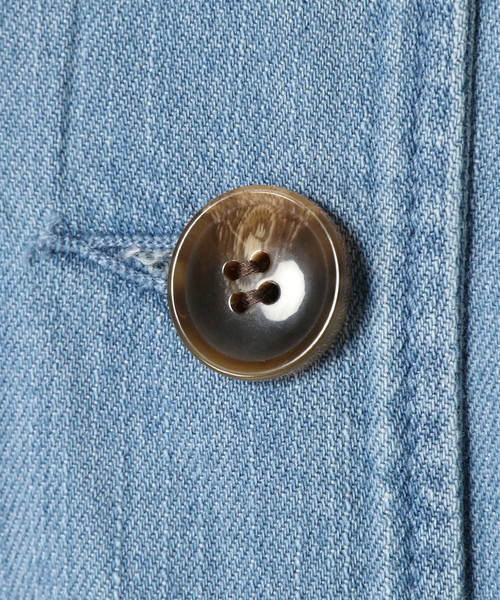 LBC（エルビーシー）の「デニムショップコート（トレンチコート・レディース・ブルー/ネイビー/ライトブルー・LARGE/MEDIUM/L/M）」の15枚目の写真