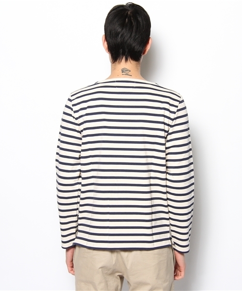 SHIPS JET BLUE(シップスジェットブルー)の「JB: トゥルニエ/ボーダーカットソー(Tシャツ/カットソー・メンズ・ブラック/オレンジ/グリーン/ネイビー・SMALL/MEDIUM/LARGE)」の7枚目の写真