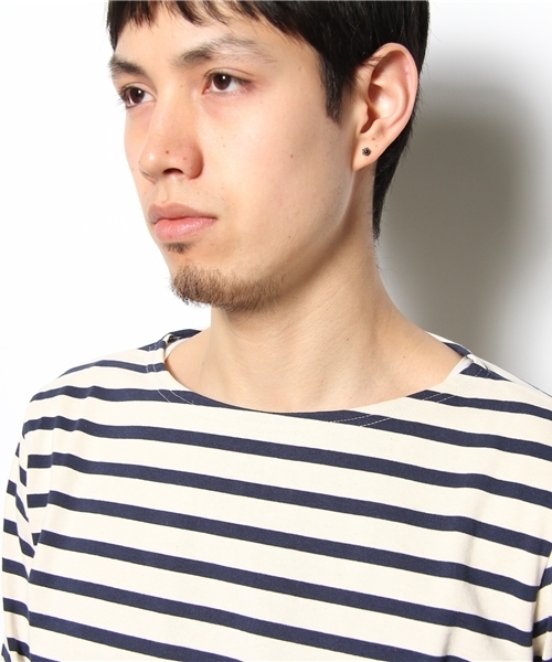 SHIPS JET BLUE(シップスジェットブルー)の「JB: トゥルニエ/ボーダーカットソー(Tシャツ/カットソー・メンズ・ブラック/オレンジ/グリーン/ネイビー・SMALL/MEDIUM/LARGE)」の8枚目の写真