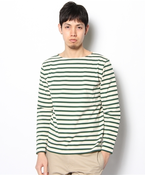 SHIPS JET BLUE(シップスジェットブルー)の「JB: トゥルニエ/ボーダーカットソー(Tシャツ/カットソー・メンズ・ブラック/オレンジ/グリーン/ネイビー・SMALL/MEDIUM/LARGE)」の12枚目の写真