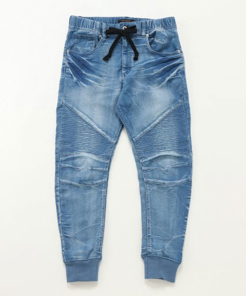 VENCEEXCHANGE（ヴァンスエクスチェンジ）の「ドビーデニムバイカーパンツ / デニム メンズ ジーンズ ジョガーパンツ（その他パンツ・メンズ・グレー/ブルー/ネイビー/ブラック・S/M/L）」の13枚目の写真