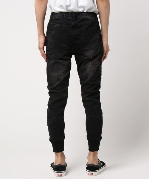 VENCEEXCHANGE（ヴァンスエクスチェンジ）の「ドビーデニムバイカーパンツ / デニム メンズ ジーンズ ジョガーパンツ（その他パンツ・メンズ・グレー/ブルー/ネイビー/ブラック・S/M/L）」の6枚目の写真