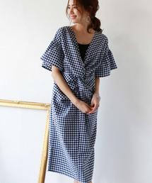 REAL CUBE | REAL CUBE 前後2WAYギンガムチェックワンピース(ワンピース)