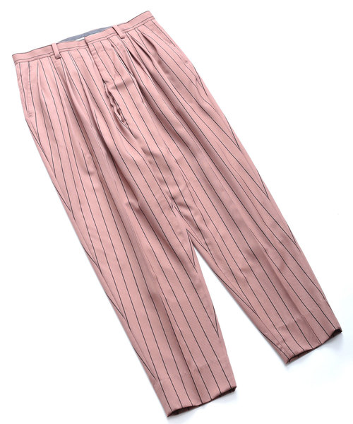 SHAREEF（シャリーフ）の「STRIPE WIDE TAPERED PANTS（その他パンツ・メンズ・モカ/グレー・1/3/2）」の10枚目の写真