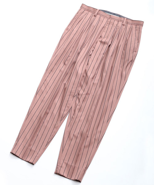 SHAREEF（シャリーフ）の「STRIPE WIDE TAPERED PANTS（その他パンツ・メンズ・モカ/グレー・1/3/2）」の8枚目の写真