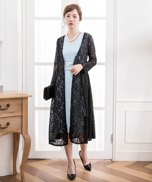 総レースマキシ丈薄手カーディガン カーディガン ボレロ Dress Star ドレス スター のファッション通販 Zozotown