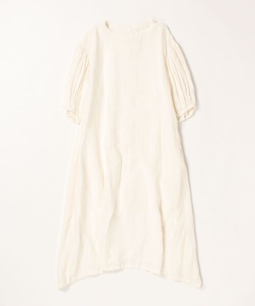 IKKUNA（イクナ）の「winding one-piece／ウィンディングワンピース（ワンピース・レディース・キナリ/チャコールグレー/ターコイズブルー/ホワイト・1）」の2枚目の写真