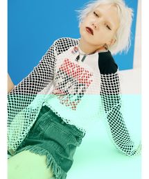 jouetie | ラグランメッシュロックT(Tシャツ/カットソー)