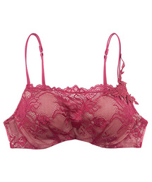 日本未発売【ANNEBRA ピンクパープル 80C ⠀】アンブラ アンブラANNEBRA Daisies BrazilianTouch 総レース 1/2カップ