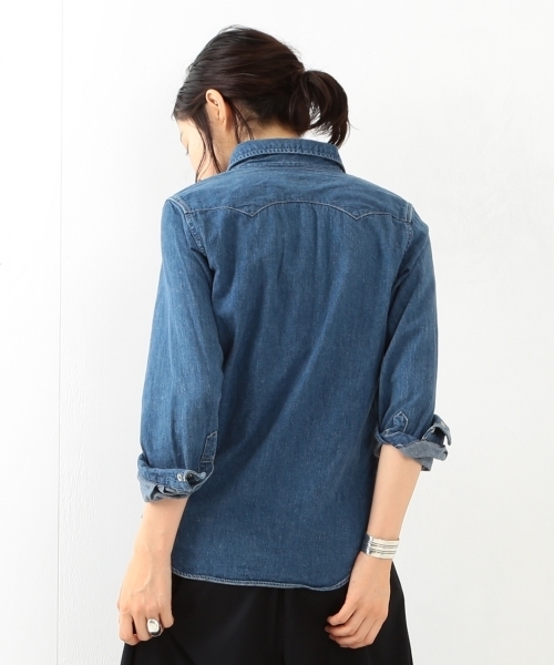 BEAMS BOY（ビームスボーイ）の「orslow / Western Shirts（シャツ/ブラウス・レディース・インディゴブルー・ONE SIZE）」の5枚目の写真