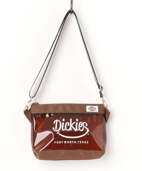 Dickies(ディッキーズ)の「Dickies/ディッキーズ PVC クリアサコッシュ(ショルダーバッグ・レディース・ホワイト/ブラック/パープル/ブラウン・FREE)」の3枚目の写真