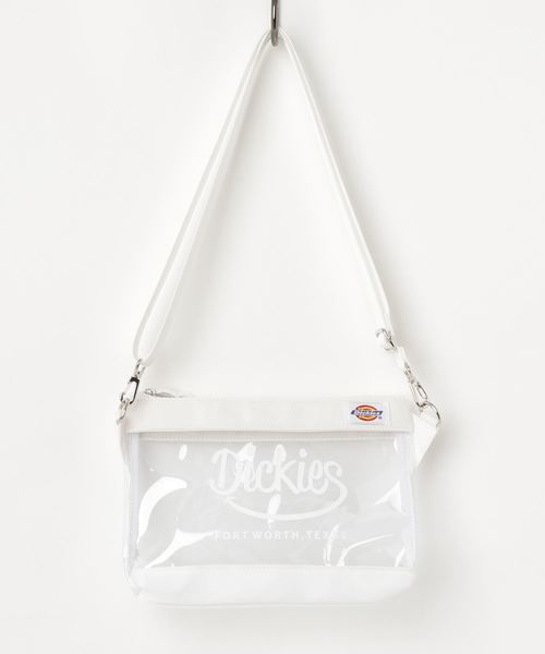 Dickies(ディッキーズ)の「Dickies/ディッキーズ PVC クリアサコッシュ(ショルダーバッグ・レディース・ホワイト/ブラック/パープル/ブラウン・FREE)」の2枚目の写真