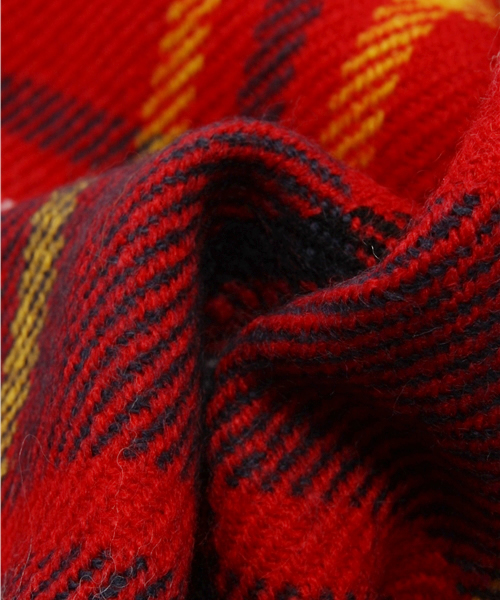 WEGO（ウィゴー）の「WEGO/大判チェックストール（ストール/ショール・レディース・レッド/ベージュ・FREE）」の6枚目の写真