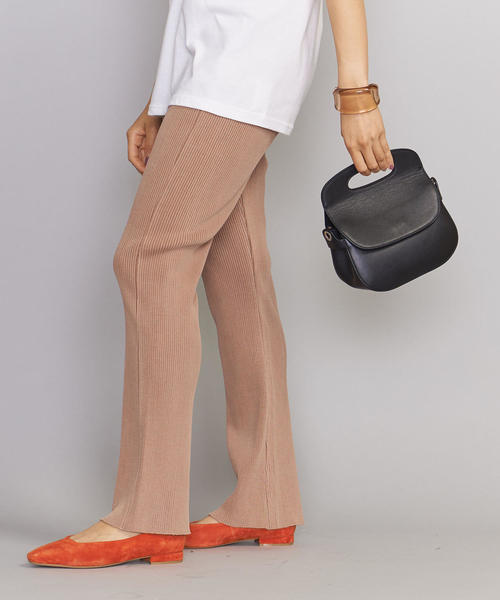 BEAUTY&YOUTH UNITED ARROWS（ビューティーアンドユースユナイテッドアローズ）の「BY コットンリブ ピグメントパンツо（その他パンツ・レディース・ダークグレー/ベージュ/オフホワイト/その他1/その他2/その他3・FREE）」の6枚目の写真