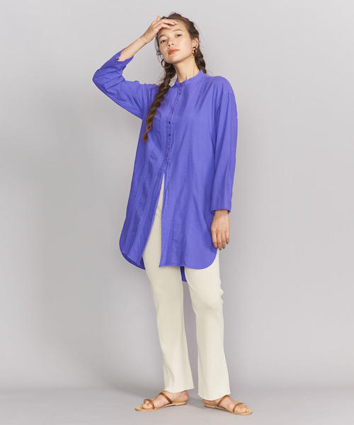 BEAUTY&YOUTH UNITED ARROWS（ビューティーアンドユースユナイテッドアローズ）の「BY コットンリブ ピグメントパンツо（その他パンツ・レディース・ダークグレー/ベージュ/オフホワイト/その他1/その他2/その他3・FREE）」の19枚目の写真