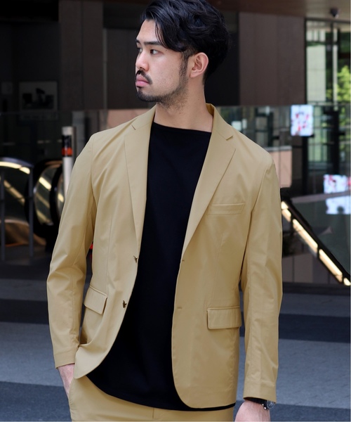 EDIFICE（エディフィス）の「MINOTECH ストレッチ 2ボタン ジャケット（テーラードジャケット・メンズ・ブラック/ベージュ/ネイビー・SMALL/MEDIUM/LARGE/X-LARGE）」の2枚目の写真