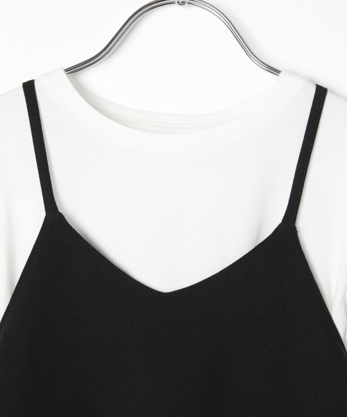 GLOBAL WORK（グローバルワーク）の「【キッズ】2SETフレアキャミワンピース半袖/841096（ワンピース・キッズ・ブラック/ダークブラウン/その他・SMALL/MEDIUM/LARGE/X-LARGE/XX-LARGE）」の6枚目の写真