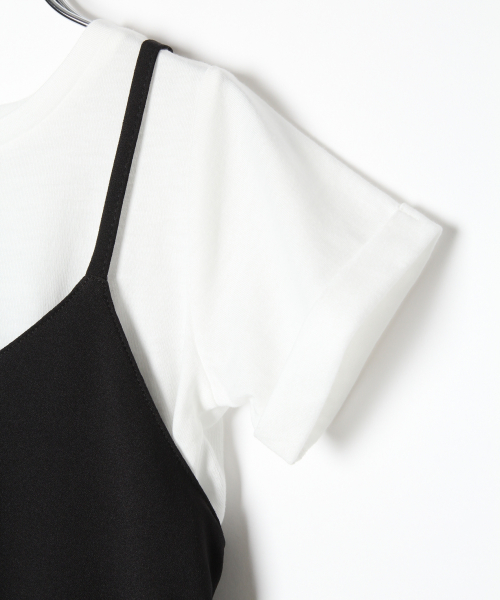 GLOBAL WORK（グローバルワーク）の「【キッズ】2SETフレアキャミワンピース半袖/841096（ワンピース・キッズ・ブラック/ダークブラウン/その他・SMALL/MEDIUM/LARGE/X-LARGE/XX-LARGE）」の7枚目の写真