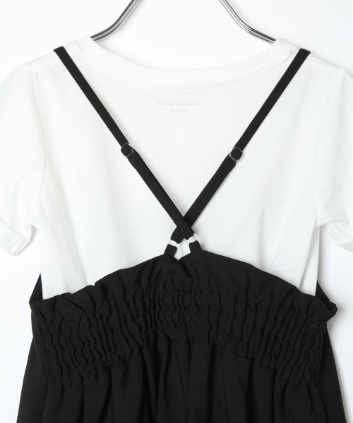 GLOBAL WORK（グローバルワーク）の「【キッズ】2SETフレアキャミワンピース半袖/841096（ワンピース・キッズ・ブラック/ダークブラウン/その他・SMALL/MEDIUM/LARGE/X-LARGE/XX-LARGE）」の10枚目の写真