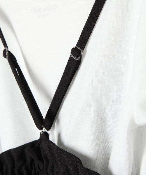 GLOBAL WORK（グローバルワーク）の「【キッズ】2SETフレアキャミワンピース半袖/841096（ワンピース・キッズ・ブラック/ダークブラウン/その他・SMALL/MEDIUM/LARGE/X-LARGE/XX-LARGE）」の11枚目の写真