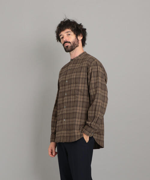 Steven Alan(スティーブンアラン)の「<Steven Alan> 60/2 SHAGGY BAND COLLAR SHIRT-LOOSE/シャツ(シャツ/ブラウス・メンズ・モカ・L/XL/M/S)」の10枚目の写真