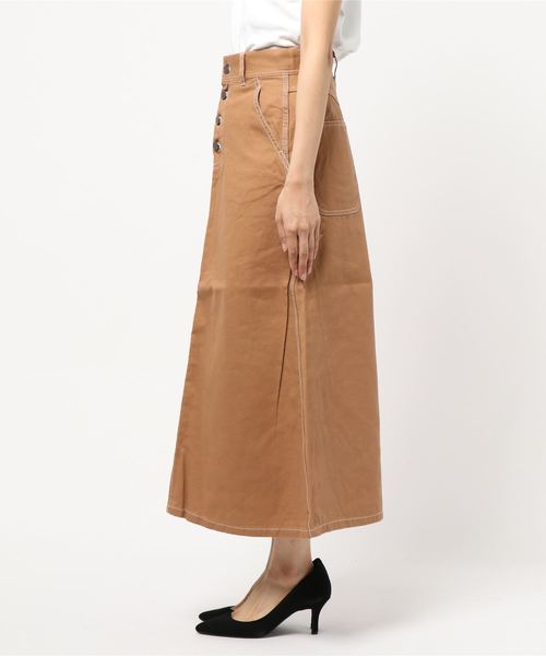 B.C STOCK(ベーセーストック)の「ペインターマキシスカート◆(スカート・レディース・チャコールグレー/ベージュ・SMALL/MEDIUM)」の7枚目の写真
