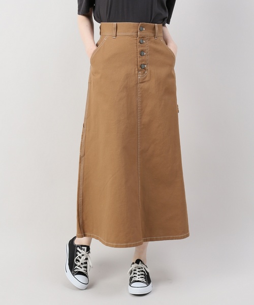 B.C STOCK(ベーセーストック)の「ペインターマキシスカート◆(スカート・レディース・チャコールグレー/ベージュ・SMALL/MEDIUM)」の10枚目の写真