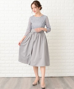 CORCOVADO　カシュクールミディワンピース　ブラック　コルコバード　長袖 セール】カシュクールミディ丈ワンピース（ワンピース