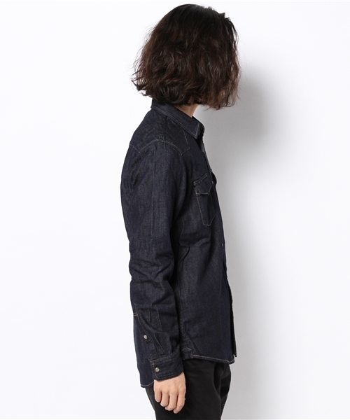 And A（アンドエー）の「デニムウエスタンシャツ（シャツ/ブラウス・メンズ・インディゴブルー・40/42）」の6枚目の写真