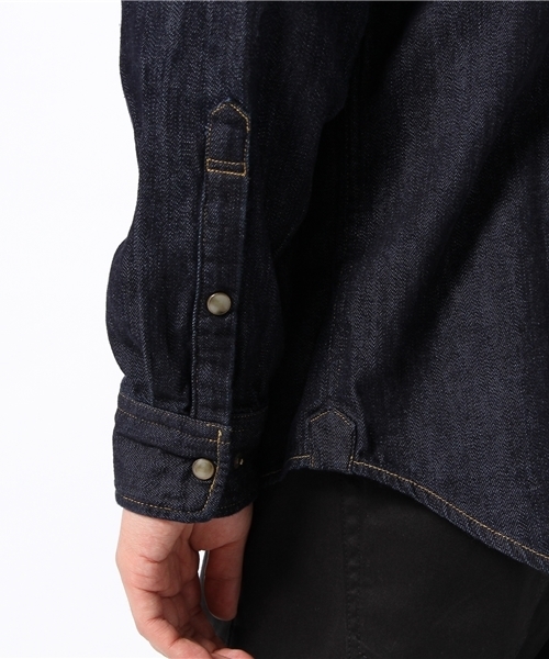 And A（アンドエー）の「デニムウエスタンシャツ（シャツ/ブラウス・メンズ・インディゴブルー・40/42）」の3枚目の写真