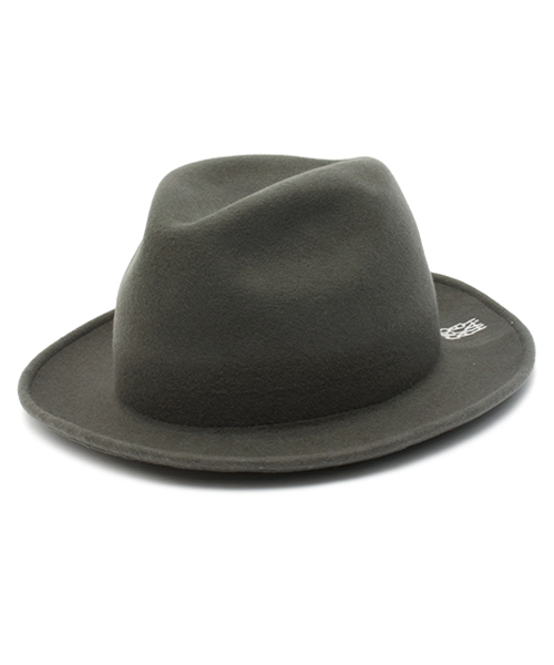 MASACA HAT(マサカハット)の「MASACA HAT / ウール フェルト シンプルハット(ハット・メンズ・ライトグレー/ブラック・M(58.5))」の2枚目の写真