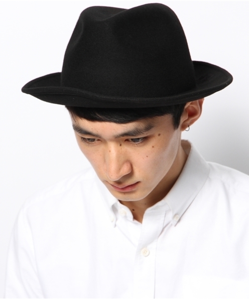 MASACA HAT(マサカハット)の「MASACA HAT / ウール フェルト シンプルハット(ハット・メンズ・ライトグレー/ブラック・M(58.5))」の3枚目の写真