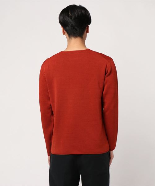 ADAM ET ROPE'（アダムエロペ）の「14G ミラノリブ クルーネックプルオーバーニット（ニット/セーター・メンズ・レッド系その他4/ダークグリーン/ホワイト系その他2・S/L/M）」の4枚目の写真