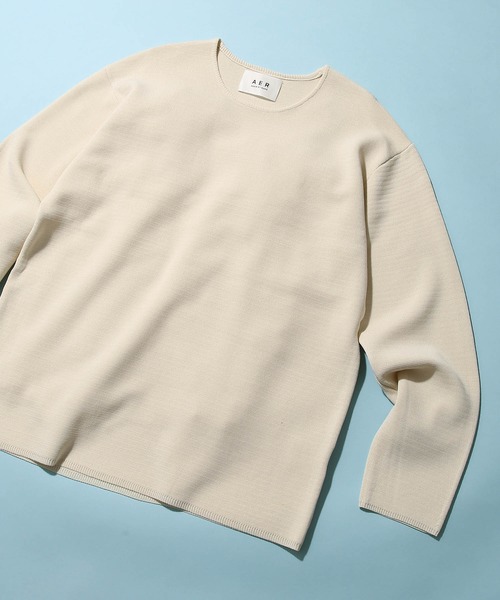 ADAM ET ROPE'（アダムエロペ）の「14G ミラノリブ クルーネックプルオーバーニット（ニット/セーター・メンズ・レッド系その他4/ダークグリーン/ホワイト系その他2・S/L/M）」の2枚目の写真