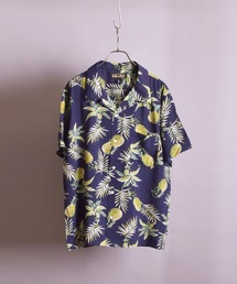 VIBGYOR Select/パイナップル柄オープンカラー半袖シャツ(FL)