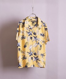 VIBGYOR Select/パイナップル柄オープンカラー半袖シャツ(FL)