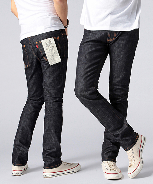 BEAMS（ビームス）の「BEAMS / BASIC ストレッチ デニム（デニムパンツ・メンズ・インディゴブルー/ホワイト/ブラック・31inch/30inch/29inch/33inch/32inch）」の3枚目の写真