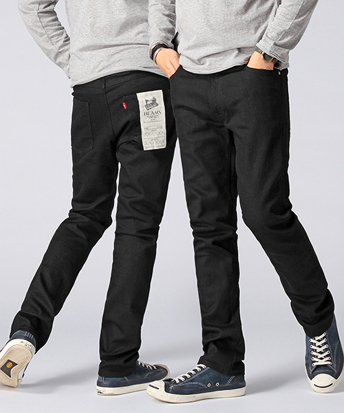 BEAMS（ビームス）の「BEAMS / BASIC ストレッチ デニム（デニムパンツ・メンズ・インディゴブルー/ホワイト/ブラック・31inch/30inch/29inch/33inch/32inch）」の2枚目の写真