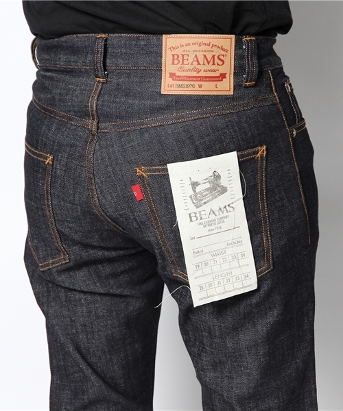 BEAMS（ビームス）の「BEAMS / BASIC ストレッチ デニム（デニムパンツ・メンズ・インディゴブルー/ホワイト/ブラック・31inch/30inch/29inch/33inch/32inch）」の7枚目の写真