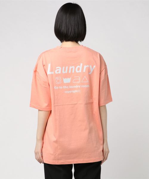 DING（ディング）の「DING/LaundryビッグシルエットTシャツ（Tシャツ/カットソー・レディース・ホワイト/ブラック/ピンク・FREE）」の15枚目の写真